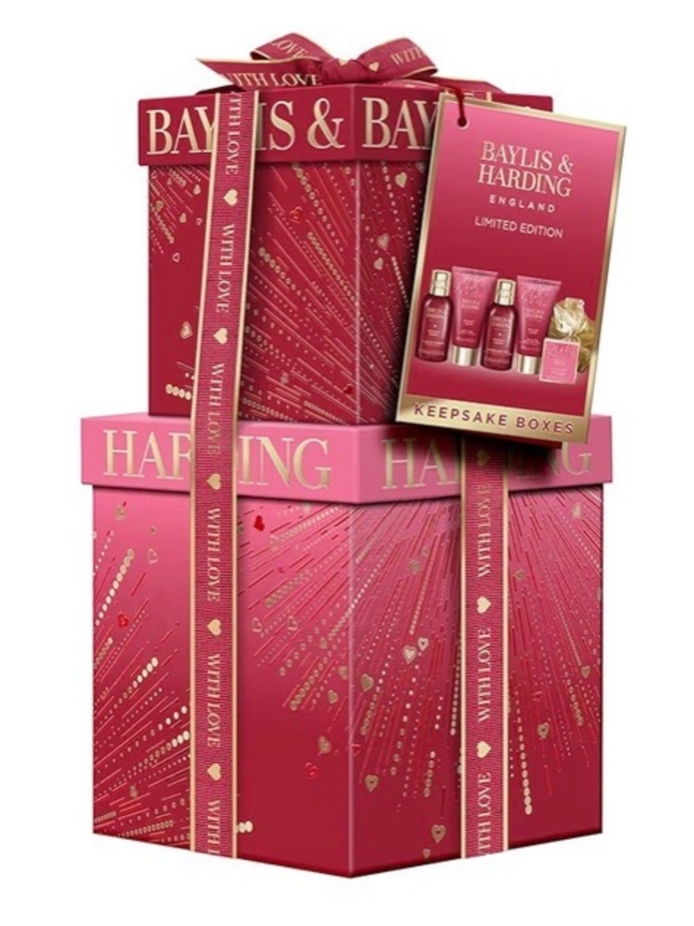 Baylis & Harding Midnight Cherry Luxury Pamper Present Gift Set For Women - Picture 3 of 6